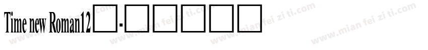 Time new Roman12号字体转换